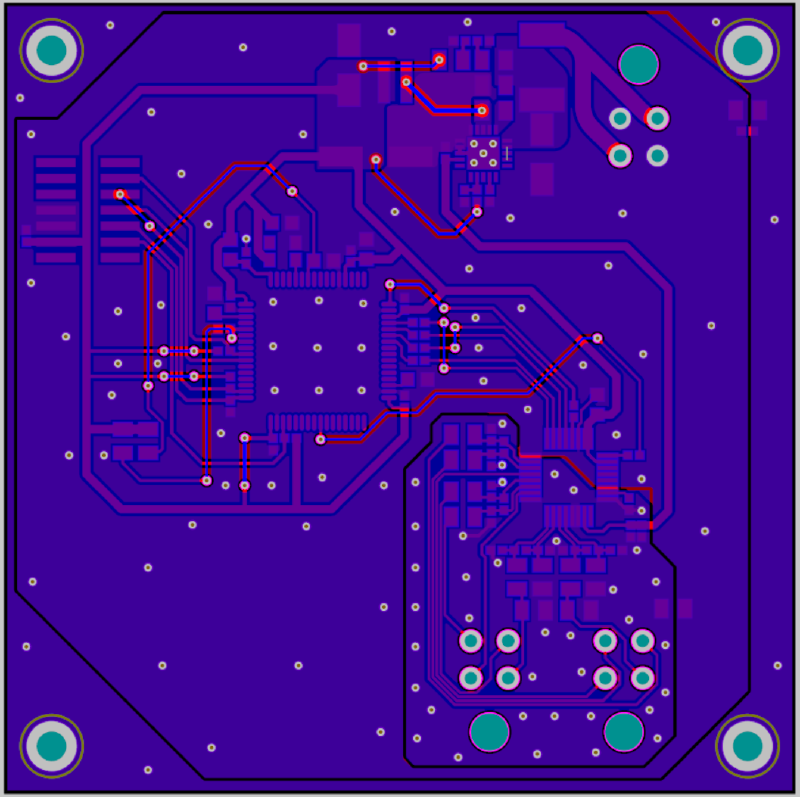 PCB Layout Bottom View