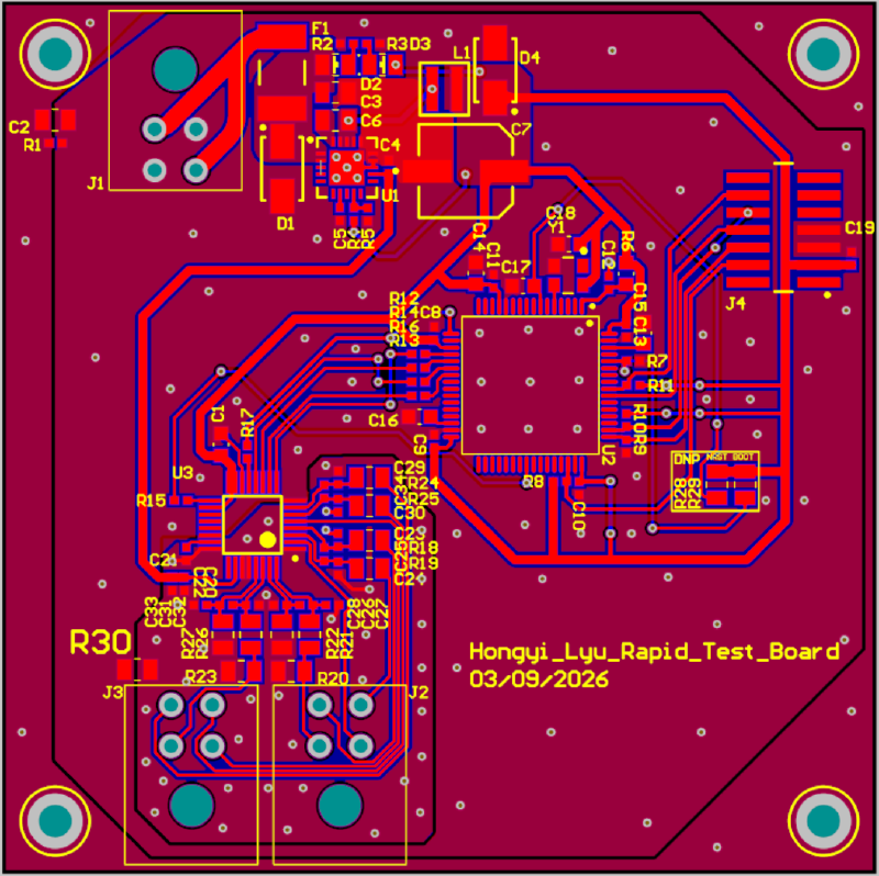 PCB Layout Top View